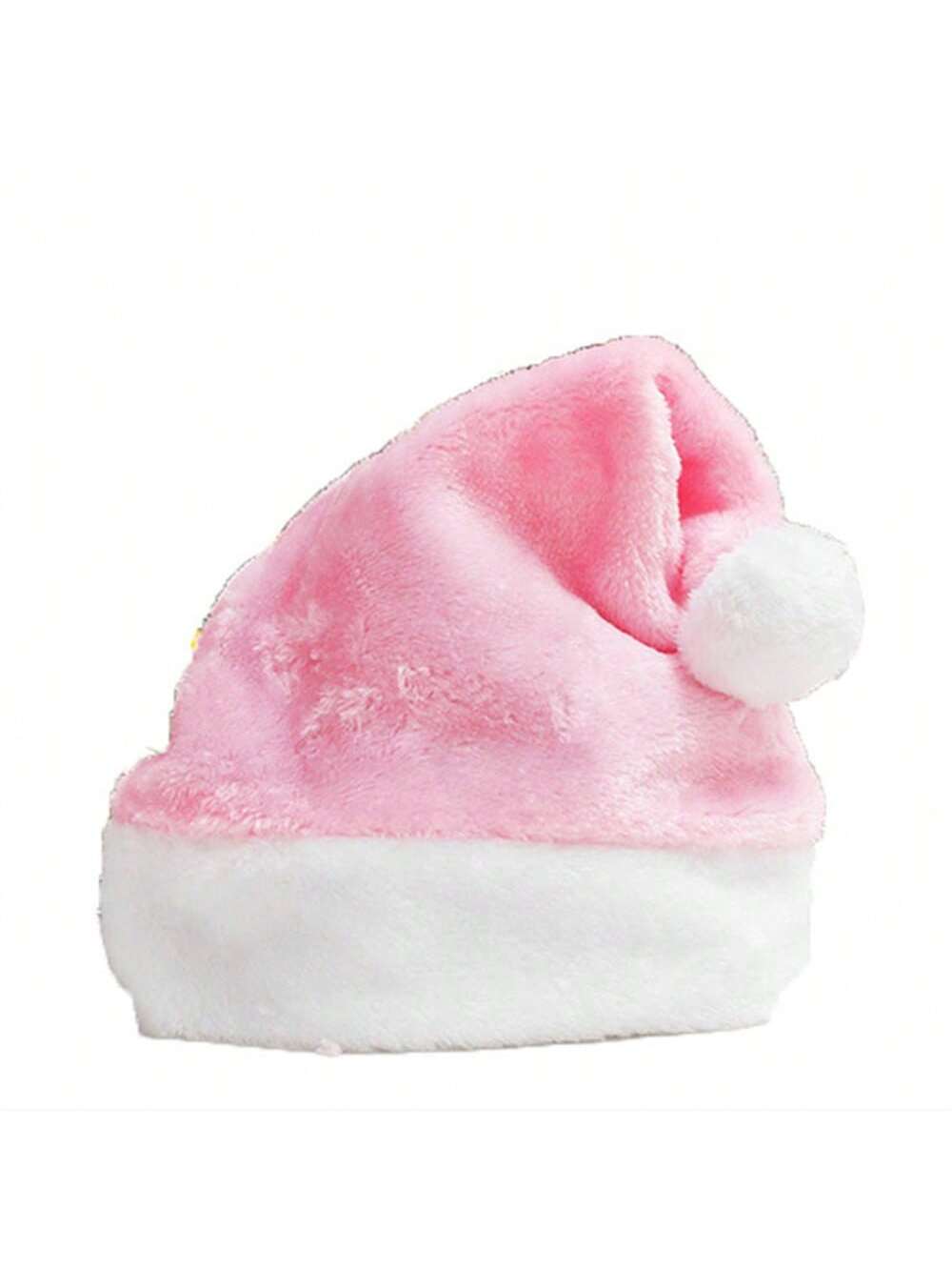 1pc Multi Color Short Frabic Christmas Hats Adults Soft Xmas Santa Claus Hat Noel Decoration Merry Christmas Ornaments Sombrero Santa Hat